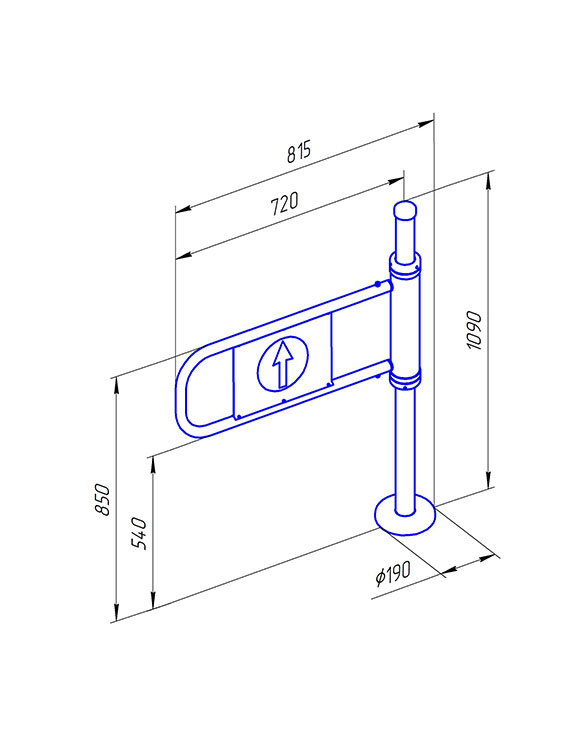 Ростов-Дон К21 пр ХРОМ Калитка (без дуги)
