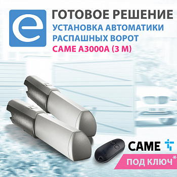 Установка автоматики распашных ворот CAME ATI3000A (3 м)