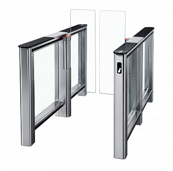 PERCo-ST-01 Турникет с крышками из стекла (вставка) со створками 425 мм увеличенной высоты 1500 мм