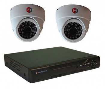Hunter IP KIT-2/53 Комплект видеонаблюдения на 2 камеры 1Mp