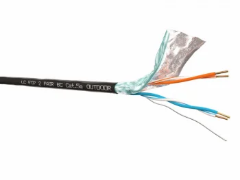 LC Кабель FTP2 cat.5e, одножильный, экранированный, 305м, Cu, для наружных работ