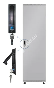 Netko Дверь для шкафа серии Expert 32U Ширина 600 металлическая, серая