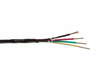 Netko Кабель Телефонный 4с, CU, 100м, плоский, черный Optima